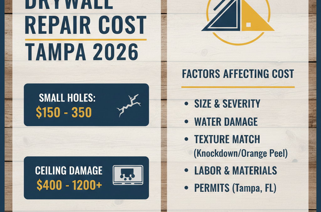 Understanding the Drywall Repair Cost Tampa 2026